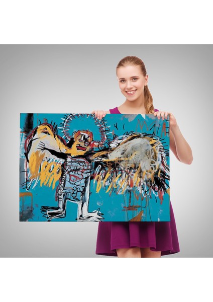 Jean Michel Basquiat'ın Düşmüş Melek Eseri Kanvas TABLO-5000