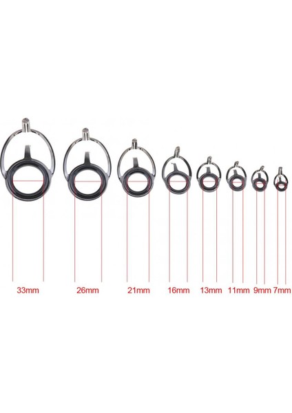 8 Adet Olta Kılavuzu Oval Olta Gözler Kılavuzları Hattı Halkaları Kutup Tamir Takımı Karışık Boyut Çift Bacak Halkaları (Yurt Dışından) fırsatları