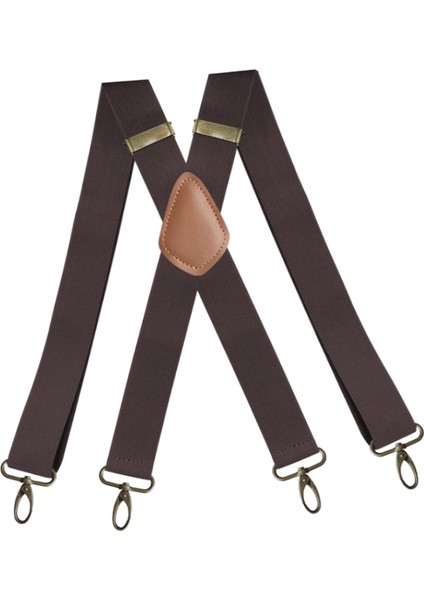 Jartiyer Askılı Pantolon 4 Klips x Şekilli 3,5 cm Genişliğinde (Yurt Dışından)