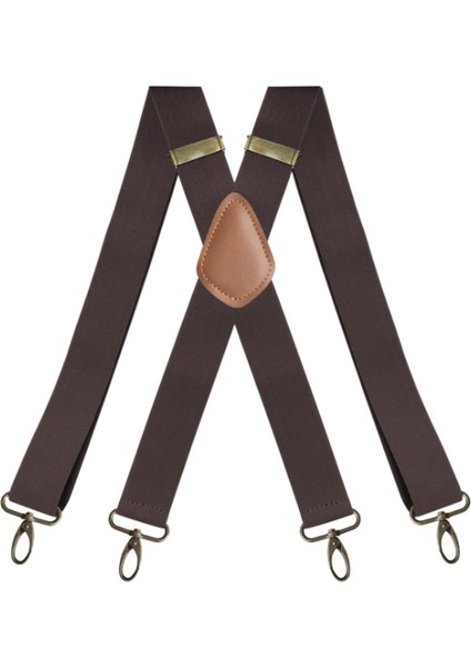 Jartiyer Askılı Pantolon 4 Klips x Şekilli 3,5 cm Genişliğinde (Yurt Dışından)