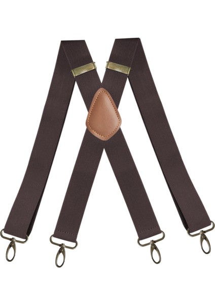 Jartiyer Askılı Pantolon 4 Klips x Şekilli 3,5 cm Genişliğinde (Yurt Dışından)