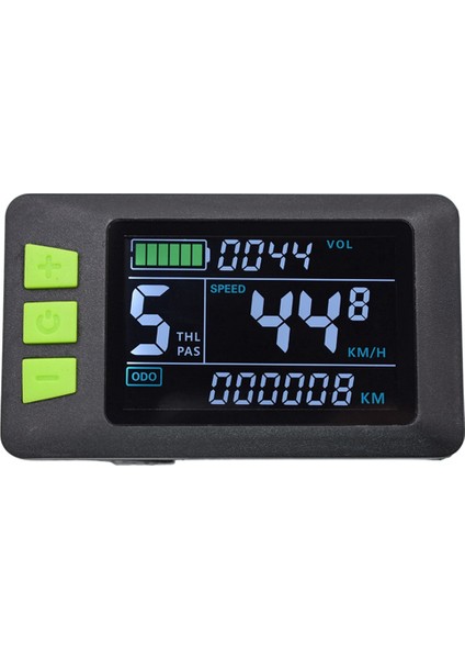 24V-60V LCD Ekran P3C Renkli Ekran Ölçer Elektrikli Bisiklet Ölçer Elektrikli Scooter Için Uygun (5 Çekirdekli Su Geçirmez Hat) (Yurt Dışından)