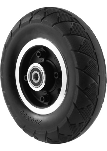 Patlamaya Dayanıklı Katı Içsiz Lastik 8 Inç Elektrikli Scooter Için Ön Tekerlek ve Kemer Arka Tekerlek 200X50 Katı Lastik Parçaları (Yurt Dışından)