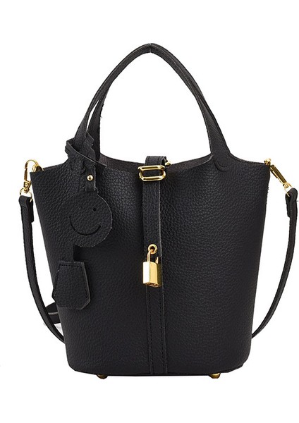Moda Günlük Kadın El Crossbody Çanta, Basit Yüz Kova Çanta (Yurt Dışından)