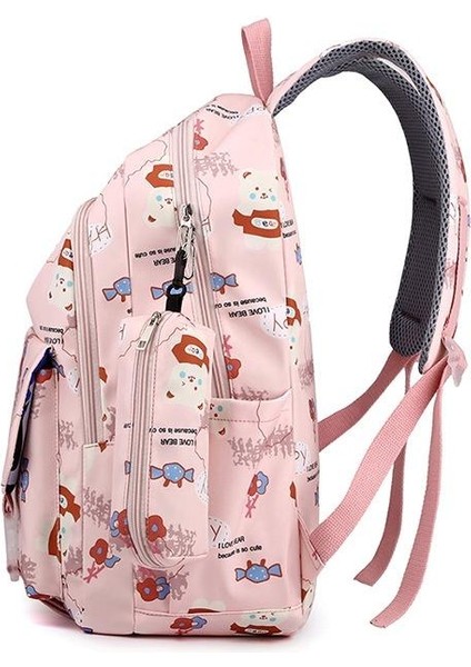 Kızlar Okul Çantası Sevimli Ortaokul Öğrencisi Sırt Çantası Basit Büyük Kapasiteli Sırt Çantası (Yurt Dışından) fiyatları