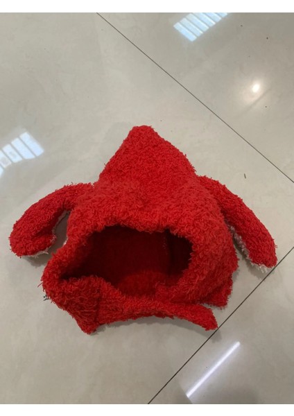 Cicibears Yumuşak Peluş Kulaklı Çocuk Şapka - Kırmızı (Yurt Dışından)