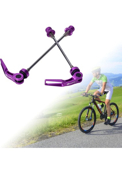 Strade Store Bisiklet Hızlı Bırakma Şişleri Lever Mountain Bike Için Universal Set Bmx Violet (Yurt Dışından)