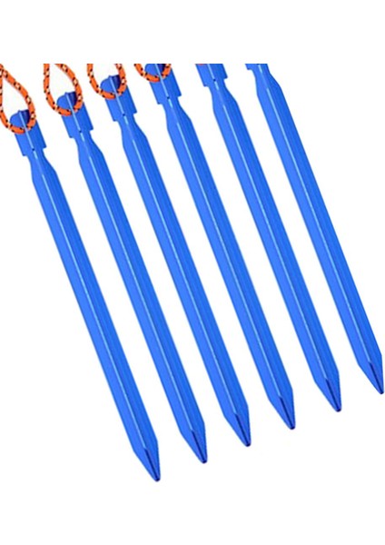 6 Paket Ağır Hizmet Tipi Alüminyum Çadır Kazı Y-Işın Çadır Çadır Çivi Mavi (Yurt Dışından) fırsatları