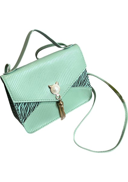 Yaz Açık Seyahat Yeşil Için Kadın Flap Omuz Çantaları Moda Tote Çanta (Yurt Dışından) modelleri