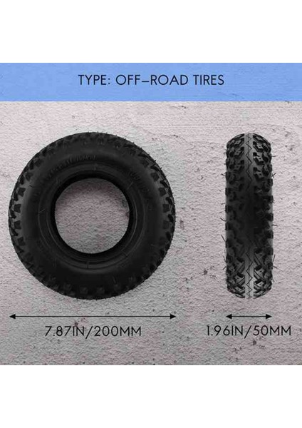 8 Inç Kaymaz Lastik 200X50 Off-Road Lastik Iç Tüp Mini Elektrikli Scooter Için Aşınmaya Dayanıklı Pnömatik Lastik (Yurt Dışından) fırsatları