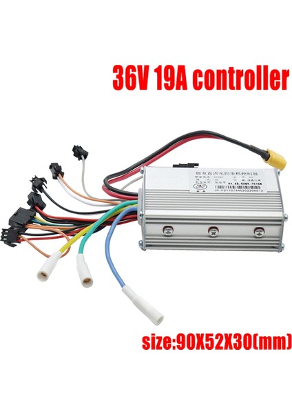 Fırçasız Kontrol Cihazı ile 36V Evrensel Gösterge Paneli Ölçer Elektrikli Scooter Aksesuarları Için Salon Motoru Yok (Yuvarlak Kafa 6pin) (Yurt Dışından)