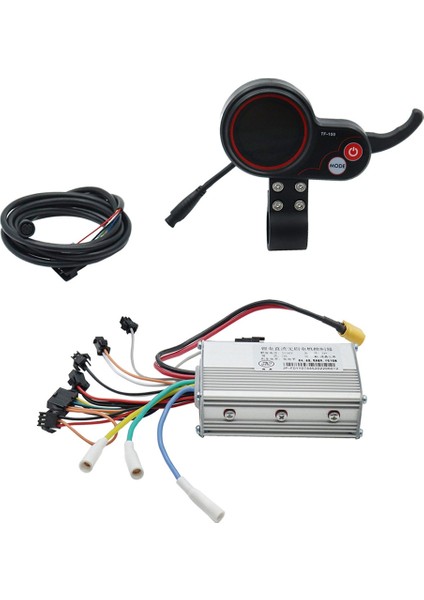 Fırçasız Kontrol Cihazı ile 36V Evrensel Gösterge Paneli Ölçer Elektrikli Scooter Aksesuarları Için Salon Motoru Yok (Yuvarlak Kafa 6pin) (Yurt Dışından)