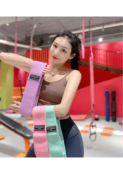 Bacaklar ve Popo Için Direnç Bantları, Kumaş Egzersiz Döngü Bantları Yoga, Pilates, Rehabilitasyon ve Ev Egzersizi, Ganimet Için Güç Bantları (Yurt Dışından) modelleri