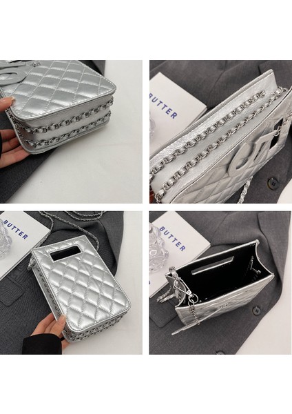 Bayan Retro Zincir Çanta, Popüler Moda Omuz Crossbody Çanta (Yurt Dışından)