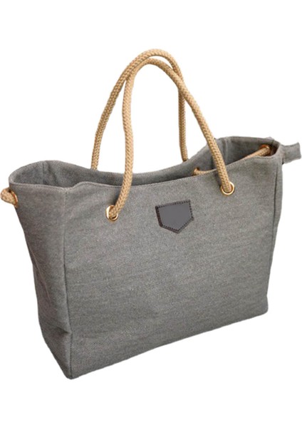 Şık Omuz Çantası Bayanlar Kozmetik Kartları Için Tote Para Gri 31X16X12CM (Yurt Dışından)