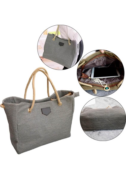 Şık Omuz Çantası Bayanlar Kozmetik Kartları Için Tote Para Gri 31X16X12CM (Yurt Dışından) modelleri