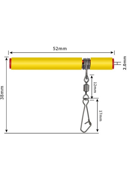 Olta Platin Slayt Sarı 52MM Için Sarma Önleyici Paslanmaz (Yurt Dışından) fırsatları
