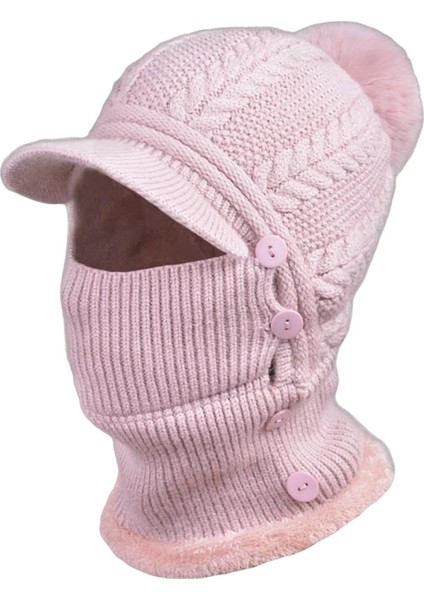 Örgü Balaclava Eşarp Üğü Kış Kayak Şapkası (Yurt Dışından)