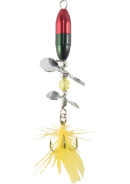 Uzun Döküm Spinner Yem Balıkçılık Cazibesi Çift Kuyruk Pervane Alabalık Sazan Yayın Balığı Yapay Buz Balıkçılık Lures 10G (Yurt Dışından)