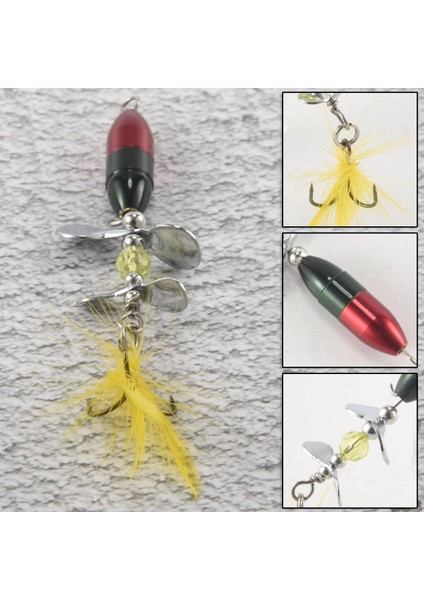 Uzun Döküm Spinner Yem Balıkçılık Cazibesi Çift Kuyruk Pervane Alabalık Sazan Yayın Balığı Yapay Buz Balıkçılık Lures 10G (Yurt Dışından)