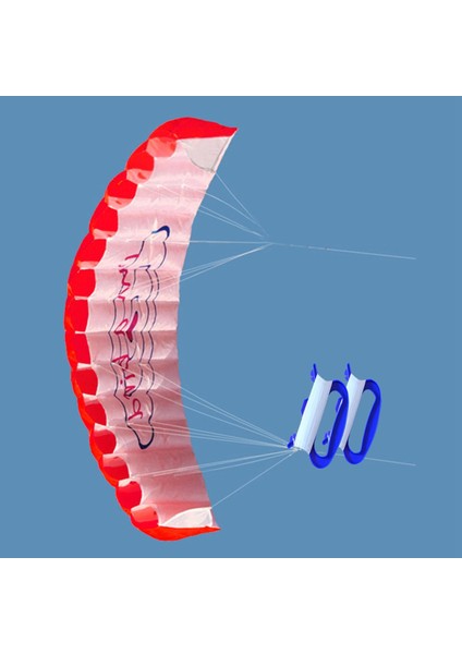 Kitesurf Eğitimi Için 2 Hatlı Parafoil Uçurtma Kırmızı (Yurt Dışından)