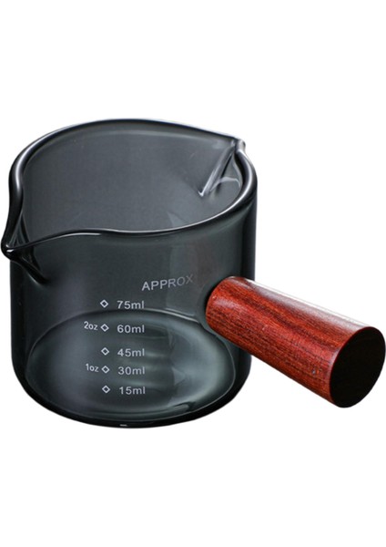 Çift Ağıı Mini Ölçü Kabı Ahşap I Espresso Aksesuarları, 5.5X6CM (Yurt Dışından)