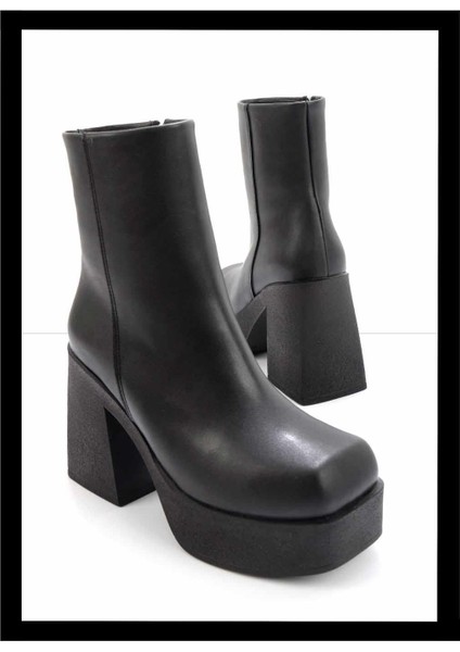 Siyah Kadın Bot & Bootie K02420035009