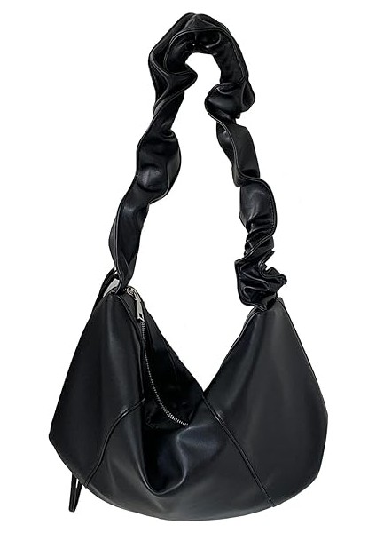 Kadınlar Için Kruvasan Crossbody Çanta Modaya Uygun Ruched Çanta Bulut Omuz Çanta Börek Çantası Askı Hilal Hobo Çanta (Yurt Dışından)