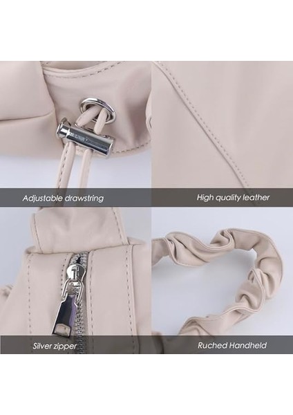 Kadınlar Için Kruvasan Crossbody Çanta Modaya Uygun Ruched Çanta Bulut Omuz Çanta Börek Çantası Askı Hilal Hobo Çanta (Yurt Dışından) fiyatları