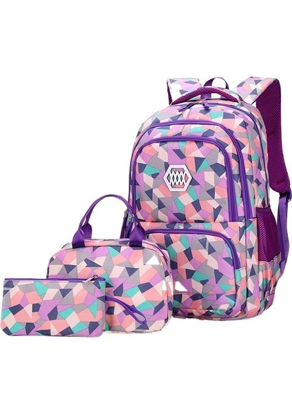 Üç Parçalı Çocuk Moda Okul Çantası Seti (Yurt Dışından)