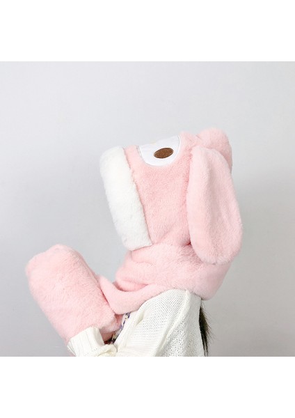 Kız Çocukları Için Peluş Şapka, Eldiven ve Atkıdan Oluşan Üç Parçalı Set (Yurt Dışından)