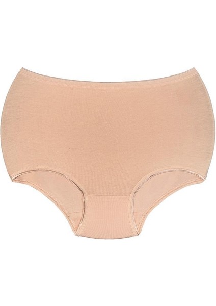 (5 adet) Compact Penye Pamuk Elastan Yüksekbel Klasik İz Yapmaz Slip Boxer Kadın Külot 2058