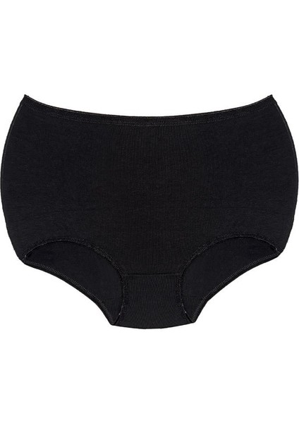 (5 adet) Compact Penye Pamuk Elastan Yüksekbel Klasik İz Yapmaz Slip Boxer Kadın Külot 2058