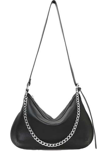 Dana Derisi Büyük Kapasiteli Çanta Kadın Moda Omuz Çapraz Omuz Çantası Çantası (Yurt Dışından)