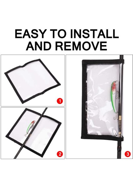 6 Adet Balıkçılık Cazibesi Sarar, Şeffaf Pvc Cazibesi Kapakları Balıkçılığı Güvenli Tutar, Balıkçılık Yem Kapağı Kolayca Lures Görün, Balıkçılık Kapakları (Yurt Dışından)