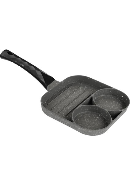 2'de 1 Gözleme Tavaları, Yumurta Gözleme Biftek Tava Omlet Jambonlu Siyah Açıklandığı Gibi (Yurt Dışından)