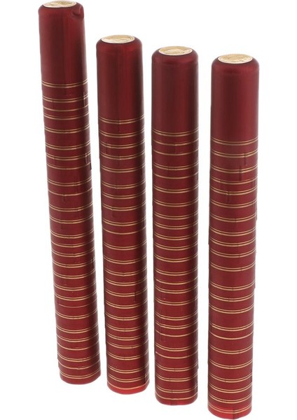 100 Şişe Kapsülleri Şişe Üstleri Küçülür Final Kollu 32MM -Bordo (Şeritler) 60MM Yüksek (Yurt Dışından)