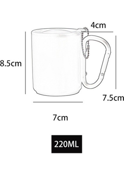 Kamp Kupası Kapaklı ve Plaj Kapalı ve Açık Ev 220ML Için Kahve Kupası Tutun (Yurt Dışından) modelleri