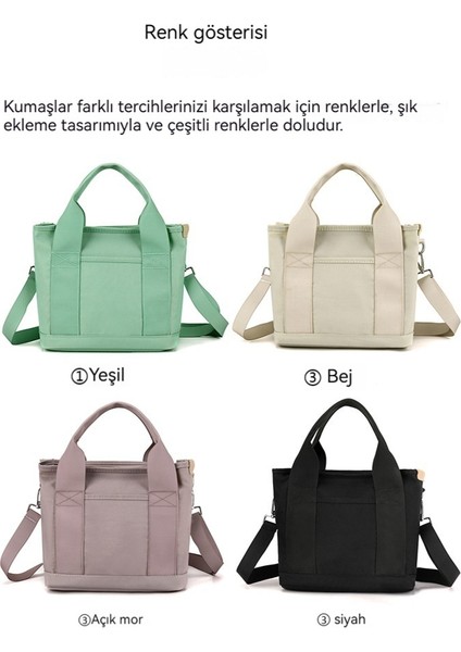 Çok Katmanlı, Su Geçirmez Naylon Kumaştan Modaya Uygun Kadın Çantası (Yurt Dışından)