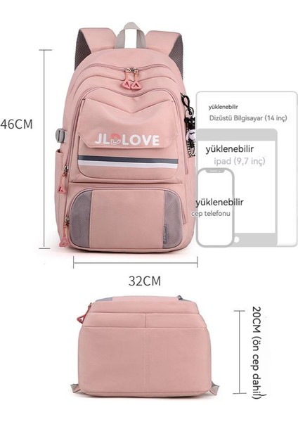 Ortaokul Öğrencileri ve Lise Öğrencileri Büyük Kapasiteli Sırt Çantası (Yurt Dışından) modelleri