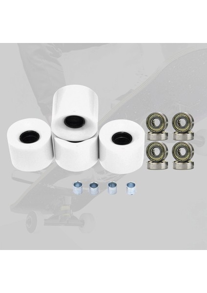 4'lü Longboard Tekerleğ 60MM, 8 Rulmanlar Altın Kapaklı (Yurt Dışından) indirimleri