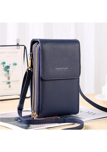Liveasy 6.5 Inç Pu Deri Telefon Crossbody Çanta Kadınlar Için Dokunmatik Ekran Çantaları-Siyah (Yurt Dışından)