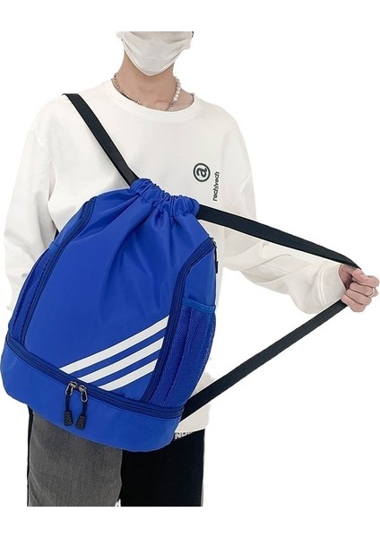 Oxford Kumaş Büzgülü Çanta Ipli Cep Sırt Çantası Büyük Kapasiteli Spor Futbol Çantası Basketbol Çantası Açık Hava Sporları Dağcılık Çantası (Yurt Dışından)