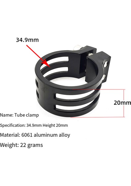 Bisiklet Seatpost Kelepçe 34.9mm Alüminyum Alaşımlı Klip Dağ Yol Bisikleti Bisiklet Aksesuarları (Yurt Dışından)