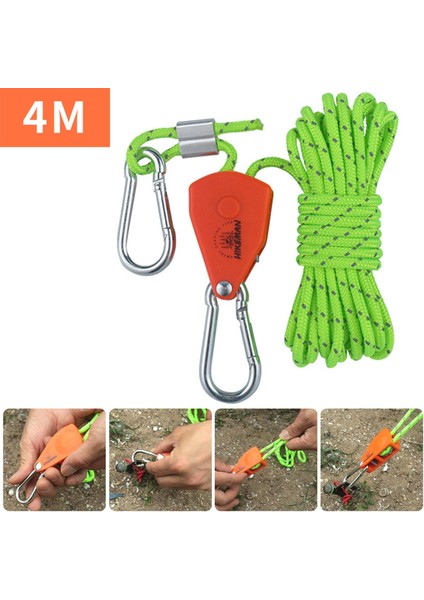 Kasnak Cırcır Askı Kaymaz Ağır Hizmet Için Işık Büyümek 4mm 4 M Açık Yeşil (Yurt Dışından)