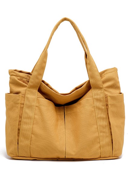 Tote Çanta Tote Bags Kanvas Çanta Kadın 2023 Yeni Japon Büyük Kapasiteli Öğrenci Trend Omuz Çantası (Yurt Dışından)
