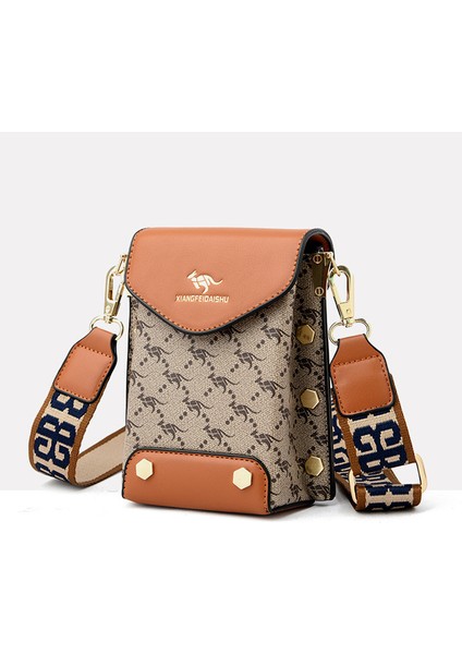 Retro Baskı Kare Omuz Çapraz Omuz Çanta (Yurt Dışından)