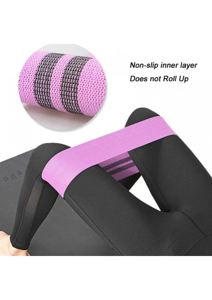 Direnç Bantları Seti | Erkekler ve Kadınlar Için Kumaş Egzersiz Döngüleri | Popo ve Bacak Egzersizi (Yurt Dışından) fırsatları