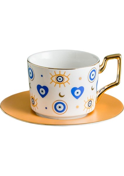 Nazar Kupa 250 ml Soyut Sanat Sabah Fincan Çay Sıcak/soğuk Içecekler Parti C Tarzı C (Yurt Dışından)