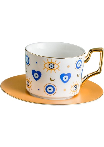 Nazar Kupa 250 ml Soyut Sanat Sabah Fincan Çay Sıcak/soğuk Içecekler Parti C Tarzı C (Yurt Dışından)